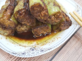 19、青椒酿肉,来个近照