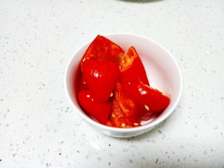 5、干锅藕片,红椒切滚刀块