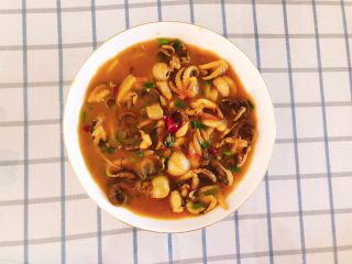 17、辣味咖喱小章鱼(八爪鱼),成品图。