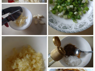 1、消暑开胃：怪味凉拌面 ,香葱切碎，蒜压成蒜泥