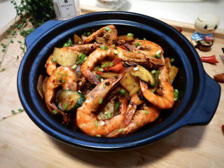 39、麻辣干锅虾➕吮指美味停不下,成品