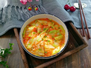 15、番茄炒西葫芦,成品图