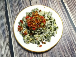 13、蒸菠菜,香辣蒸菠菜