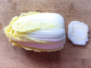 2、花开富贵-味极鲜黄芽菜,切掉根部