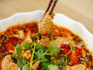 29、开胃菜*薄荷水煮牛肉,美味的薄荷水煮牛肉就完成了~