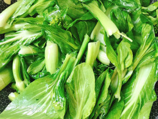 6、椒香白菜苔,大火翻炒