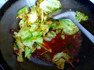 10、包菜烧豆腐,加入半碗清水