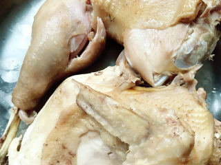 3、椒麻鸡,拆散