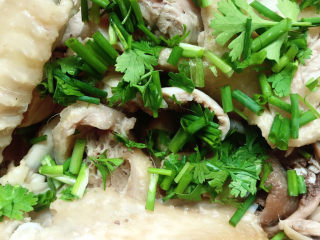 5、椒麻鸡,撒上香菜末