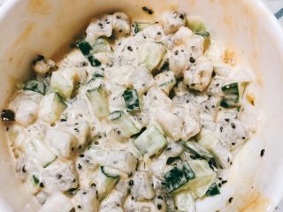 12、翠竹报春-年夜饭,搅拌均匀。