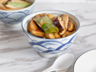 15、葱烧蘑菇，传统鲁菜,成品图~