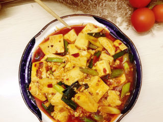 18、麻辣豆腐,装盘