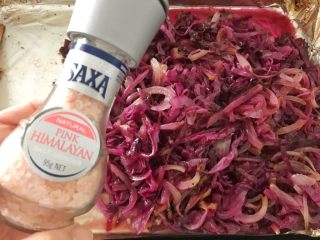 20、#酸味#焗烤洋葱紫甘蓝,喜马拉雅海盐(没有可以忽略)