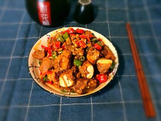 12、双椒排骨,排骨配点小酒，味道特别棒