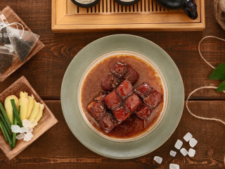 15、乌龙茶香东坡肉，肥而不腻的经典名菜,成品展示