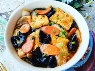 14、白菜炒豆腐,开吃！