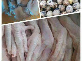 4、各种各样的卤菜,猪脚开水烫一下，鹌鹑蛋煮熟，鸭脚鸡脚洗干净