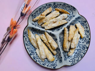 16、翻砂芋头,翻砂芋头完成了。