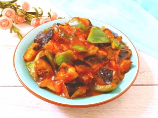 27、番茄炒茄子,成品图