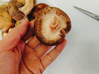 2、菌类料理+凉拌香菇,香菇蒂切掉顶端一小部份（或不要）