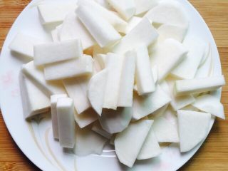 6、挑战厨房 +素菜+清炒盘菜,切好如图