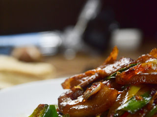 22、蒜苗回锅肉,成品。