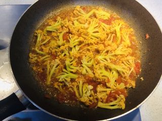 14、番茄咖喱菜花,大火收汁。