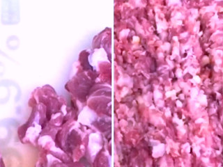 1、红油抄手,肥瘦相间的猪前腿肉剁成肉糜，用手工剁出的肉末口感更好哟