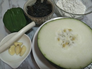 1、富贵冬瓜,准备食材