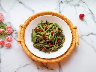 17、干煸豇豆,好吃又下饭。