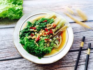 15、蚝油生菜,成品图一