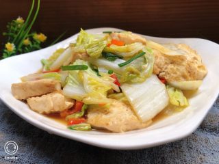 16、白菜炒豆腐,成品近图
