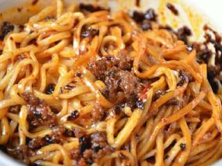 9、成都担担面#面条变身计划#,面条做好了，开吃吧????