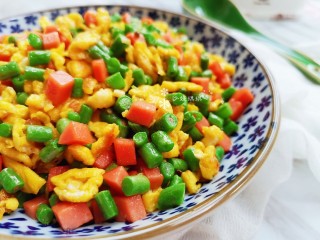 16、豇豆炒鸡蛋,营养好，口感丰富！
