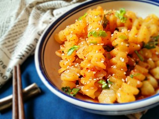 8、狼牙土豆（免油炸更健康）,成品。