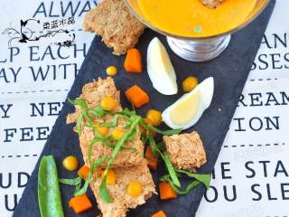 8、燕麦南瓜沙拉,成品。