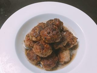 14、肉丸鲜汤面,末尾彩蛋，另一半的馅被我拿来做黑胡椒煎丸子啦哈哈