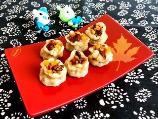 29、腊肠糯米烧麦,腊肠糯米烧麦出锅了