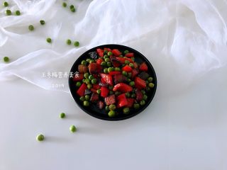 12、小炒腊肉丁,成品。