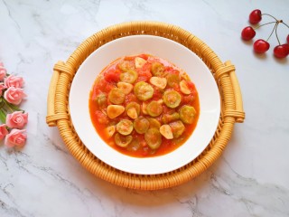 15、番茄炒丝瓜,宝贝说配米饭特别好吃。