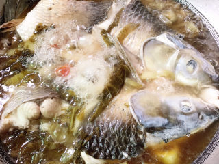 9、泡菜鱼,大火烧开