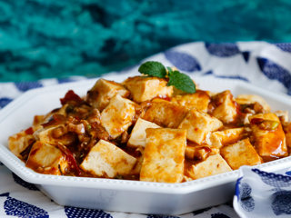 15、麻婆豆腐,完成。