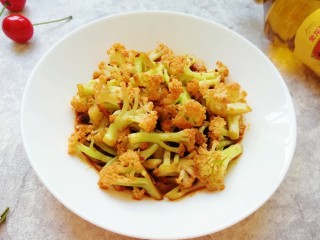 15、豆豉酱炒有机菜花,开吃啦！