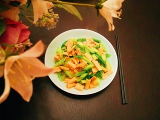 23、青椒炒腐竹,成品图