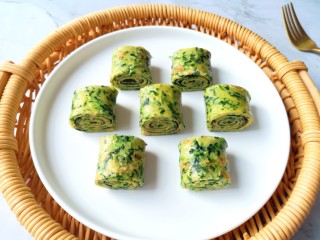 17、菠菜蛋卷,近图看看，营养又好吃。