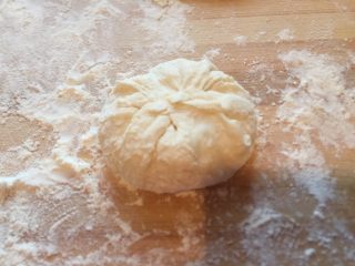 25、香河猪肉香菇肉饼,包成包子形。