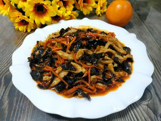 23、木耳炒肉丝,成品图