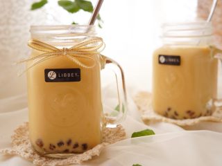 12、自制珍珠奶茶,加入珍珠，就可以美美的享用珍珠奶茶了