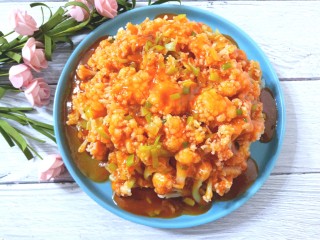 12、茄汁有机菜花,成品图