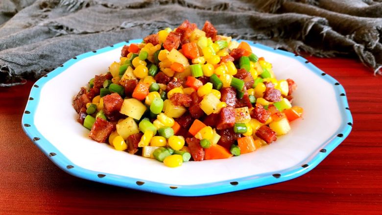 10分钟快手菜五彩什锦小炒